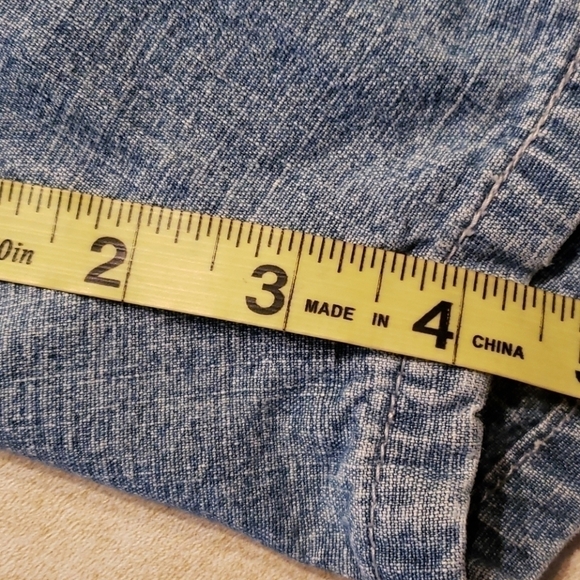 VTG Levi High Waist Shorts Chambray Color 16 VGUC - Picture 11 of 11